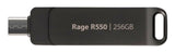 EAN 4711378428834 - Patriot Memory Rage R550 unidad flash USB 256 GB USB Type-A / USB Type-C 3.2 Gen 1 (3.1 Gen 1) Negro imagen 1