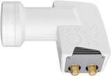 Goobay Twin Universal Lnb 0.1db Blanco / Gris