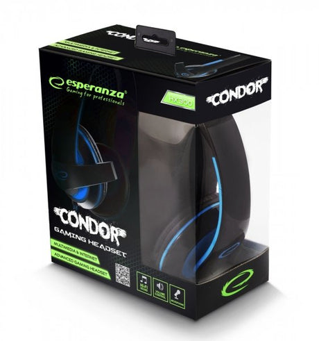 EAN 5901299922392 - Esperanza EGH300B Auriculares Alámbrico Diadema Juego Negro, Azul imagen 4