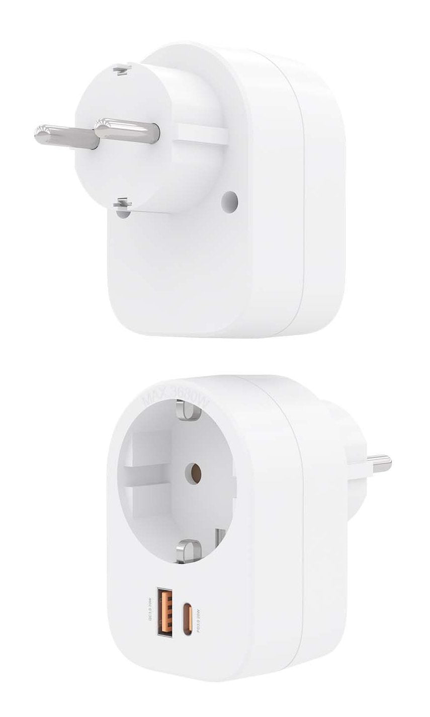 EAN 8435739901700 - AISENS ASPS-1A1C06-W cargador de dispositivo móvil Universal Blanco Corriente alterna Carga rápida Interi imagen 3