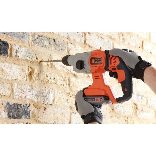 Black+Decker Martillo Combinado A Batería Bcd900b, 18 Voltios, Martillo Perforador Bcd900b-Xj