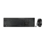 Teclado Inglés + Ratón Cherry Dw 9500 Slim Incluido Rf Wireless + Bluetooth Qwerty Negro, Gris