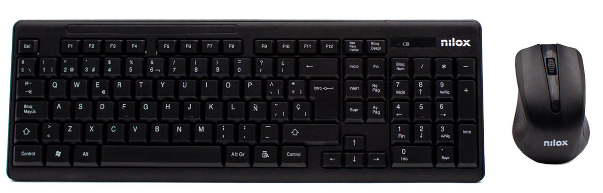 Nilox Teclado + Raton Wireless Esp Negro