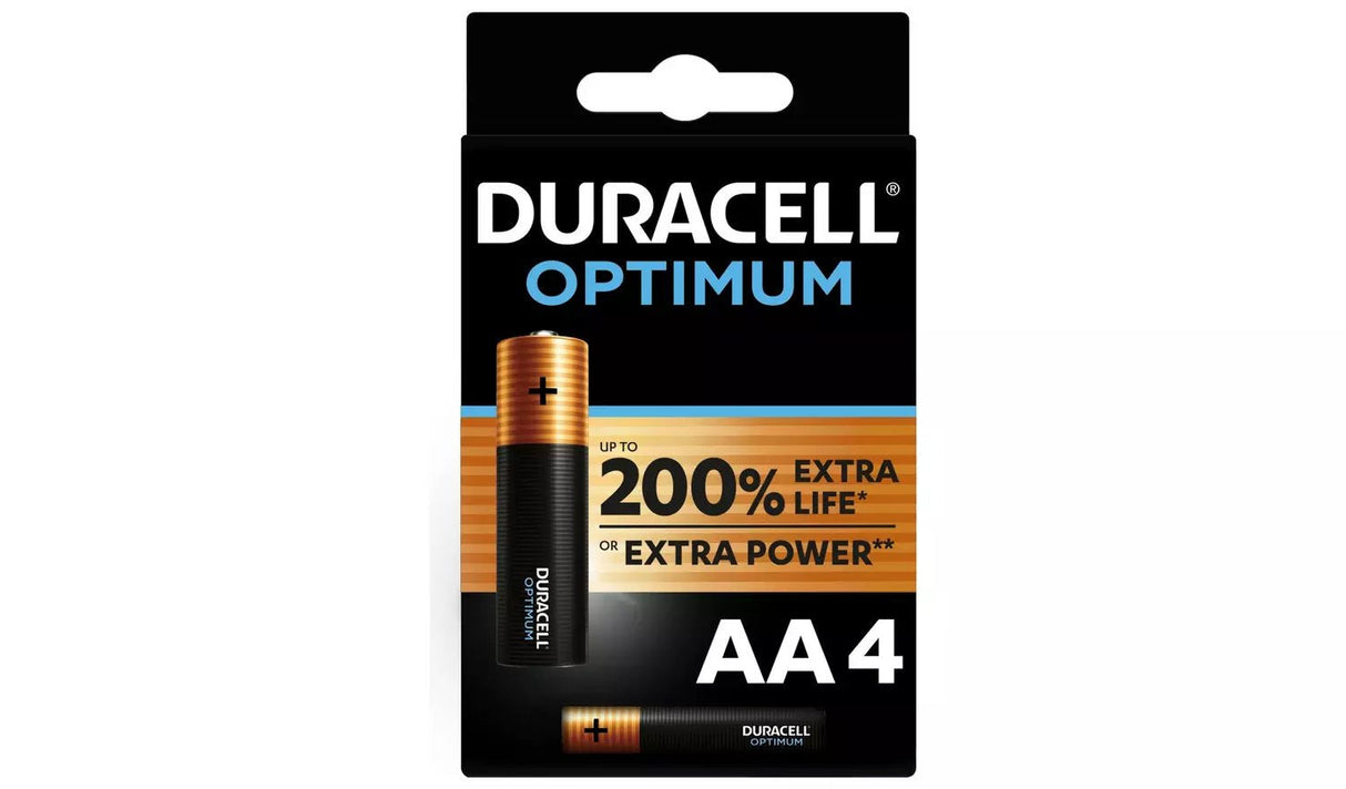 Duracell Optimum 200 Pila Alcalina Aa Lr6 Blister*4