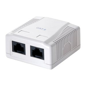 Logilink Np0072 Toma De Corriente Cat.6  Utp 2 X Rj-45 Blanco