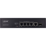 Inline® Poe+ Gigabit Network Switch 5 Port (4x Poe+), 1xsfp, 1gb/S, Desktop, Metal, Without Fan