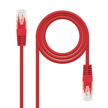 EAN 8433281003293 - Nanocable 10.20.0101-R cable de red Rojo 1 m Cat5e U/UTP (UTP) imagen 1