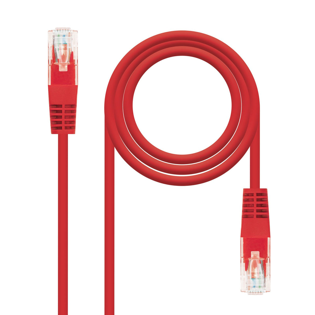 EAN 8433281003552 - Nanocable 10.20.0402-R cable de red Rojo 2 m Cat6e U/UTP (UTP) imagen 1