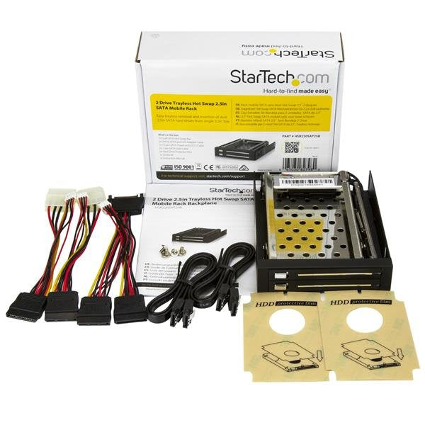 EAN 0065030827980 - StarTech.com HSB220SAT25B panel bahía disco duro 8,89 cm (3.5") Panel embellecedor frontal Negro imagen 7