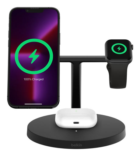 EAN 745883900329 - Belkin BoostCharge Pro Auriculares, Smartphone, Reloj inteligente Negro USB Cargador inalámbrico Carga ráp imagen 6