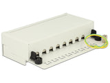 Delock 87289 Panel De Parcheo, Patch Panel Gris, Cat6a, Gris, 160,3 Mm, 44,2 Mm, 108 Mm, Caja