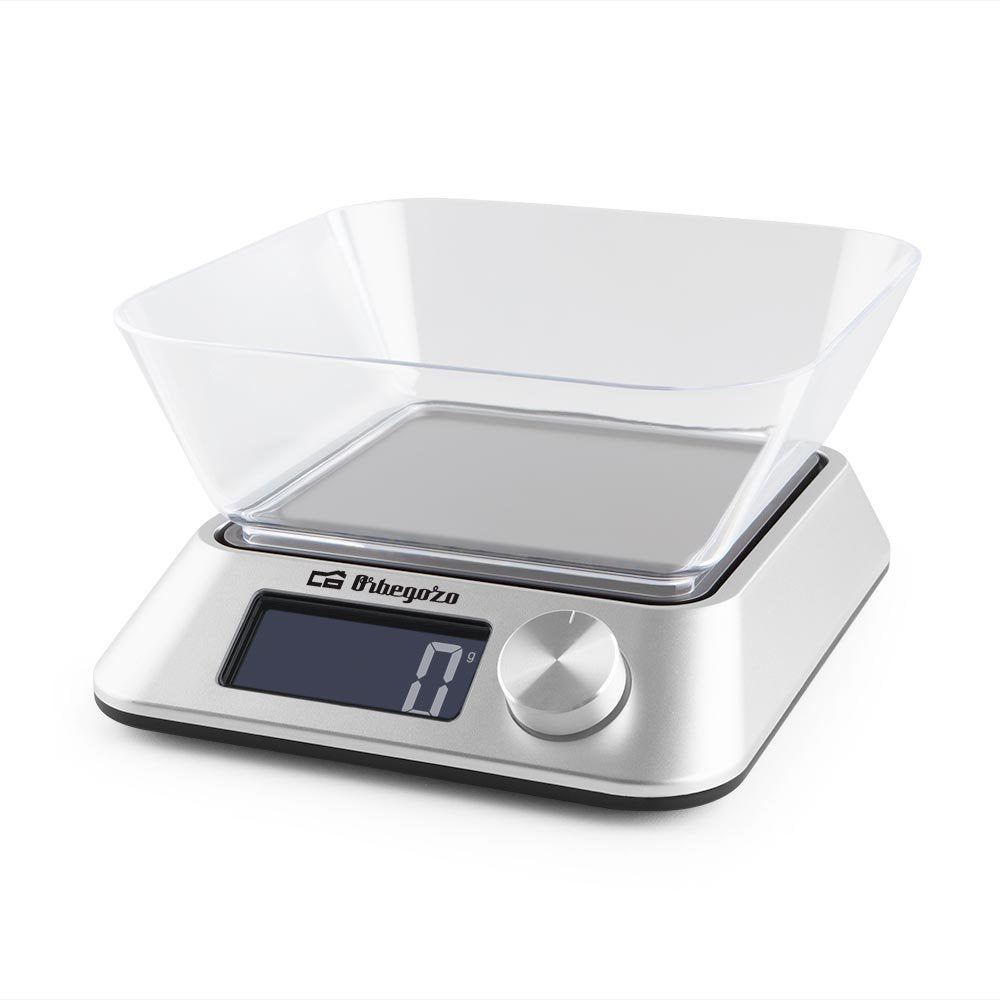 Báscula De Cocina Electrónica Orbegozo Pc 1030 Hasta 5kg Plata