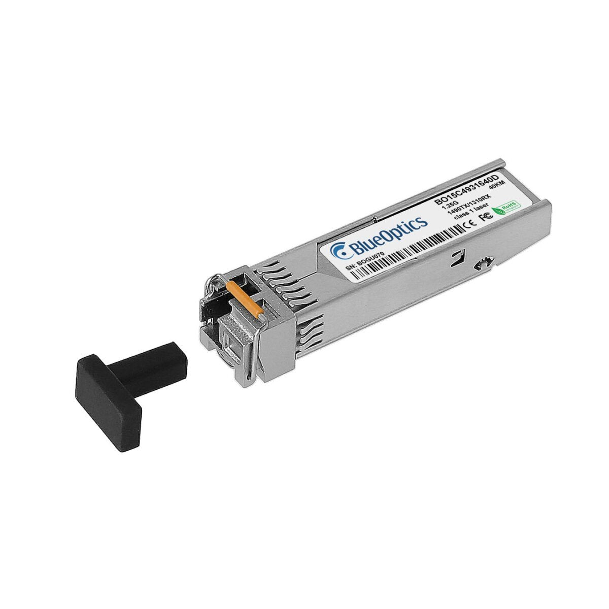 Blueoptics Mrv Sfp-Gd-Bd43 Blueoptics Bo15c4931640d Sfp Transceiver, Lc-Simplex, 1000base-Bx-D, Singlemode Fiber, Tx1490nm/Rx1310nm, 40km