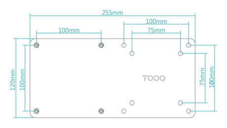 EAN 8433281010093 - TooQ TCCH0007-B kit de montaje Negro imagen 5