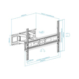 Tooq Soporte Pared Pantallas 37-80" Gira/Incli - Negro