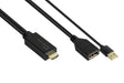 EAN 4014619603404 - Alcasa HDMI-AD22 adaptador de cable de vídeo 0,3 m HDMI tipo A (Estándar) DisplayPort Negro imagen 1