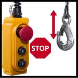 Polipasto De Cable Einhell Tc-Eh 1000, Cabrestante De Cable (Rojo, 1.600 Vatios) 2255160