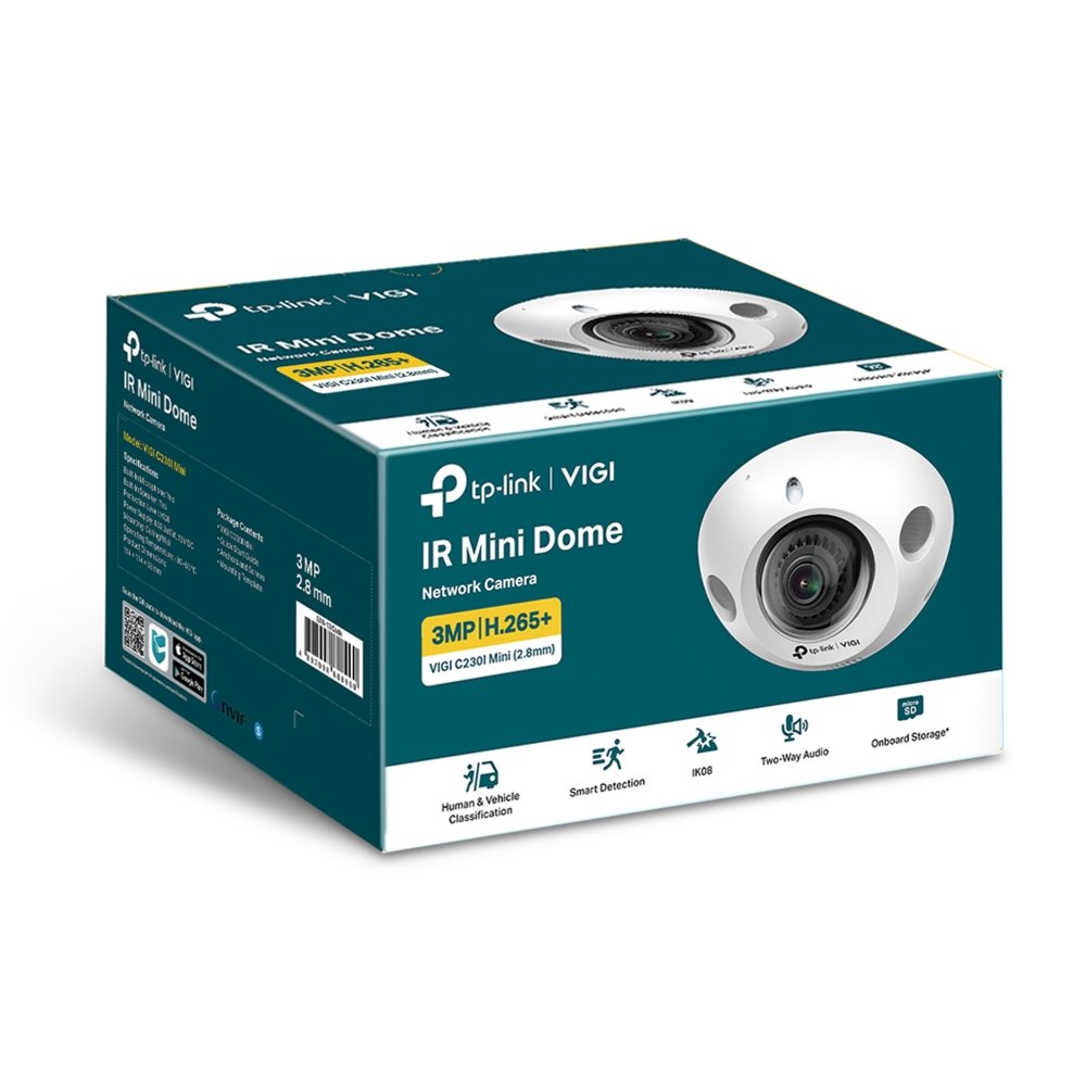 Camara Vigi Tp-Link Dome Vigi C230i Mini 2.8mm 3mp Ir