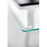 Techly Ica-Ms 461 Soporte De Mesa Para Pantalla Plana 81,3 Cm (32") Independiente Transparente, Blanco