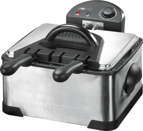 EAN 4006160735314 - Clatronic FR 3195 Doble 4 L 2000 W Negro, Acero inoxidable imagen 1