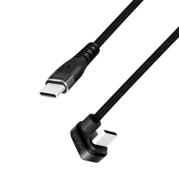 Cable Logilink Usb-C 3.0m W Oplocie Katowy Negro