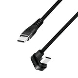 Cable Logilink Usb-C 2.0m W Oplocie Katowy Negro