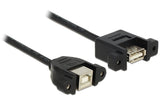 Delock Cable Usb 2.0 Typ-B Hembra > Usb 2.0 Typ-A Hembra 25cm