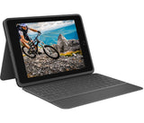 Logitech Rugged Folio - Teclado Y Funda Tipo Folio - Apple Smart Connector - Pan Nórdico - Para Apple 10.2-Inch Ipad (7. Generation, 8. Generation, 9. Generation)