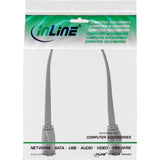 Cable De Red Plano Inline, U/Ftp, Cat.8.1, Tpe Libre De Halógenos, Gris, 0,25m