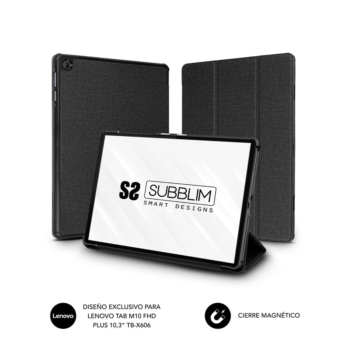 Funda Subblim Shock Case Cst-5sc110 Para Tablet Lenovo M10 Fhd Plus Tb-X606 De 10.3' Negra