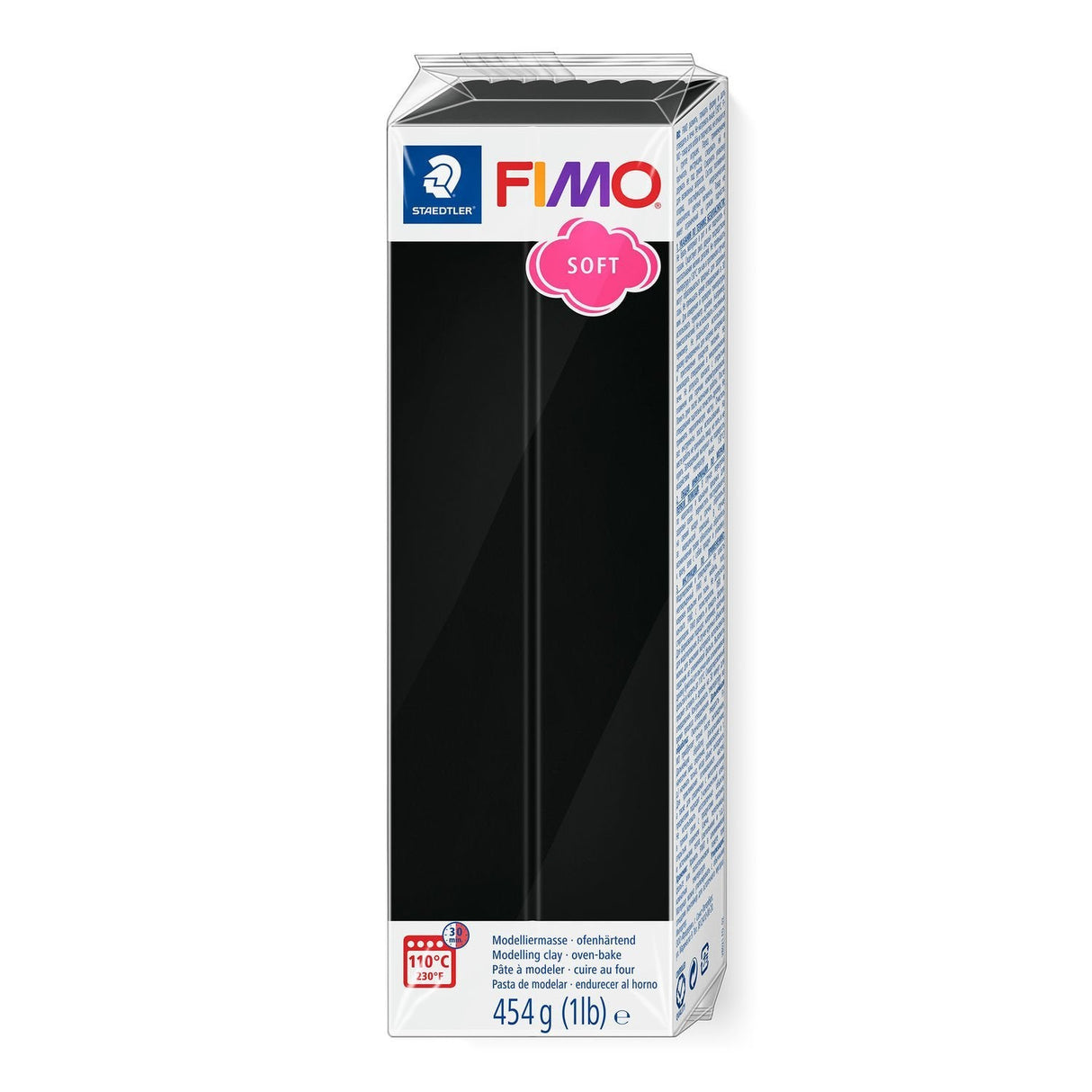 Fimo Mod.Mass Fimo Suave 454g Negro