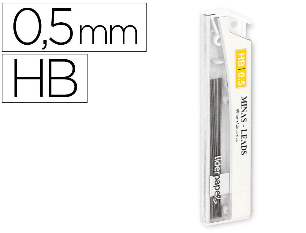 EAN 8423473358218 - Liderpapel MG01 mina de repuesto HB Gris imagen 1