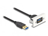 Delock Módulo Easy 45 Superspeed Usb (Usb 3.2 Gen 1) Usb Tipo-A Hembra A Usb Tipo-A Macho 22,5 X 45 Mm