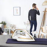 EAN 3121040086469 - Tefal Puregliss FV8042 Plancha vapor-seco Durilium AirGlide Autoclean soleplate 3000 W Bronce, Blanco imagen 2