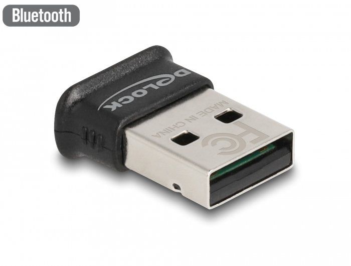 Delock Adaptador Usb Bluetooth 5.0 Clase 1 En Diseño Micro 100 Metros