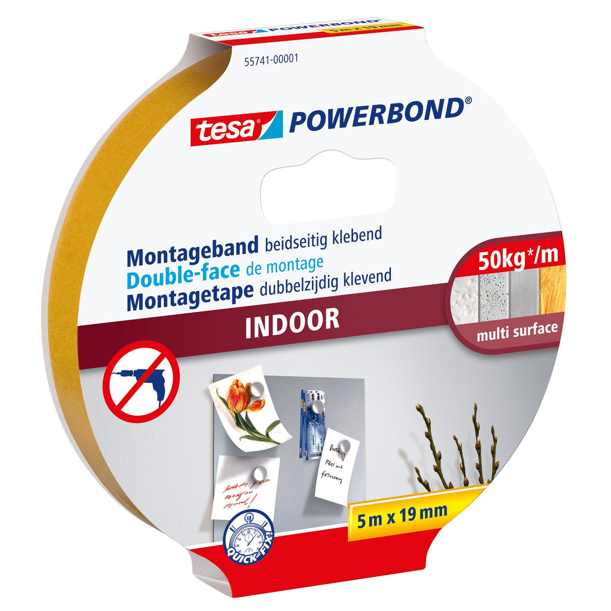 Tesa Cinta De Montaje Powerbond Interior 5m 19mm