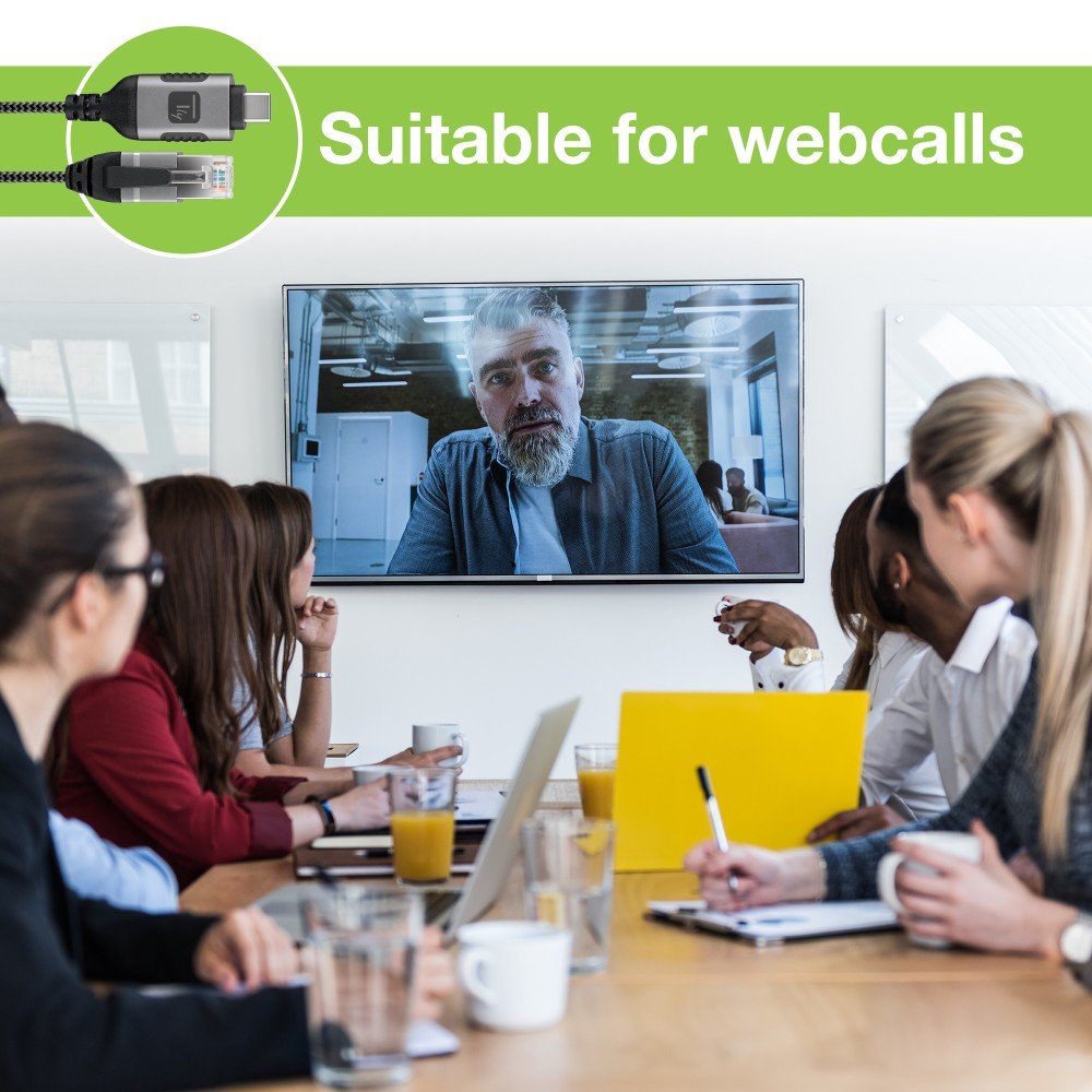 Cable Techly Usb-C Macho To Ethernet Rj45 Macho  1m