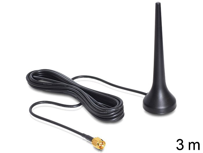 EAN 4043619886906 - DeLOCK 88690 antena para red Antena omnidireccional RP-SMA 2 dBi imagen 1
