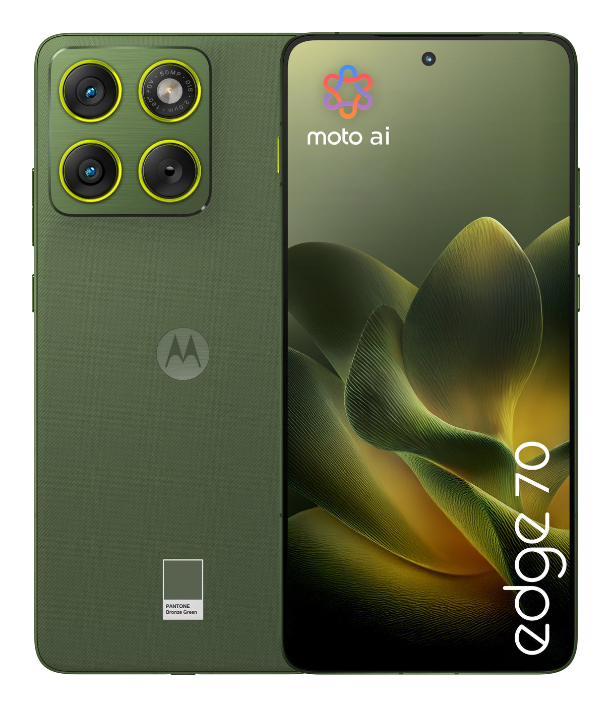 Smartphone Motorola Edge 70 17 Cm (6.7") Dual Sim Android 16.0 5g Usb Type-C 12 Gb 512 Gb 4800 Mah Green