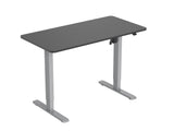 Mesa Electrica Ergonomica Altura Regulable  Tablero Negro 120x60  Color Estructura Gris Control Tactil Altura Desde 68cm-118cm