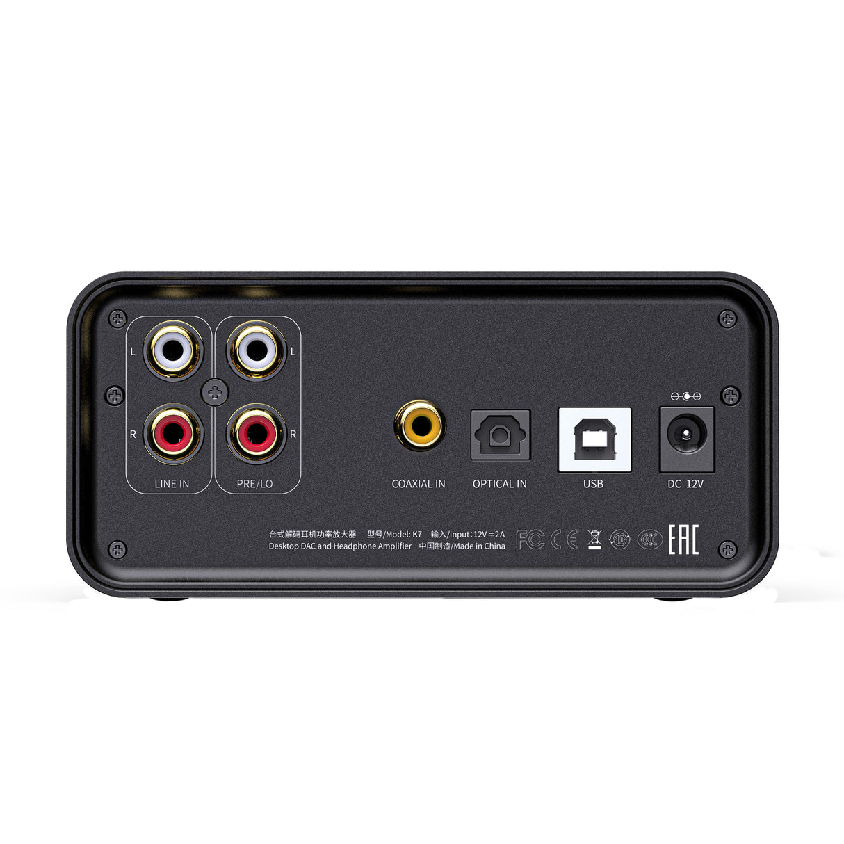 EAN 6953175710363 - FiiO K7 amplificador de audio Hogar Negro imagen 2