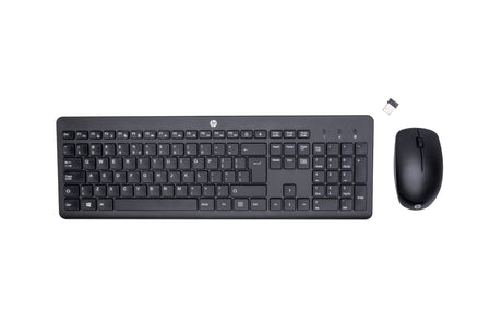 EAN 0195122117894 - HP 230 Wireless Mouse and Keyboard Combo teclado Ratón incluido Oficina RF inalámbrico QWERTY Negro imagen 1
