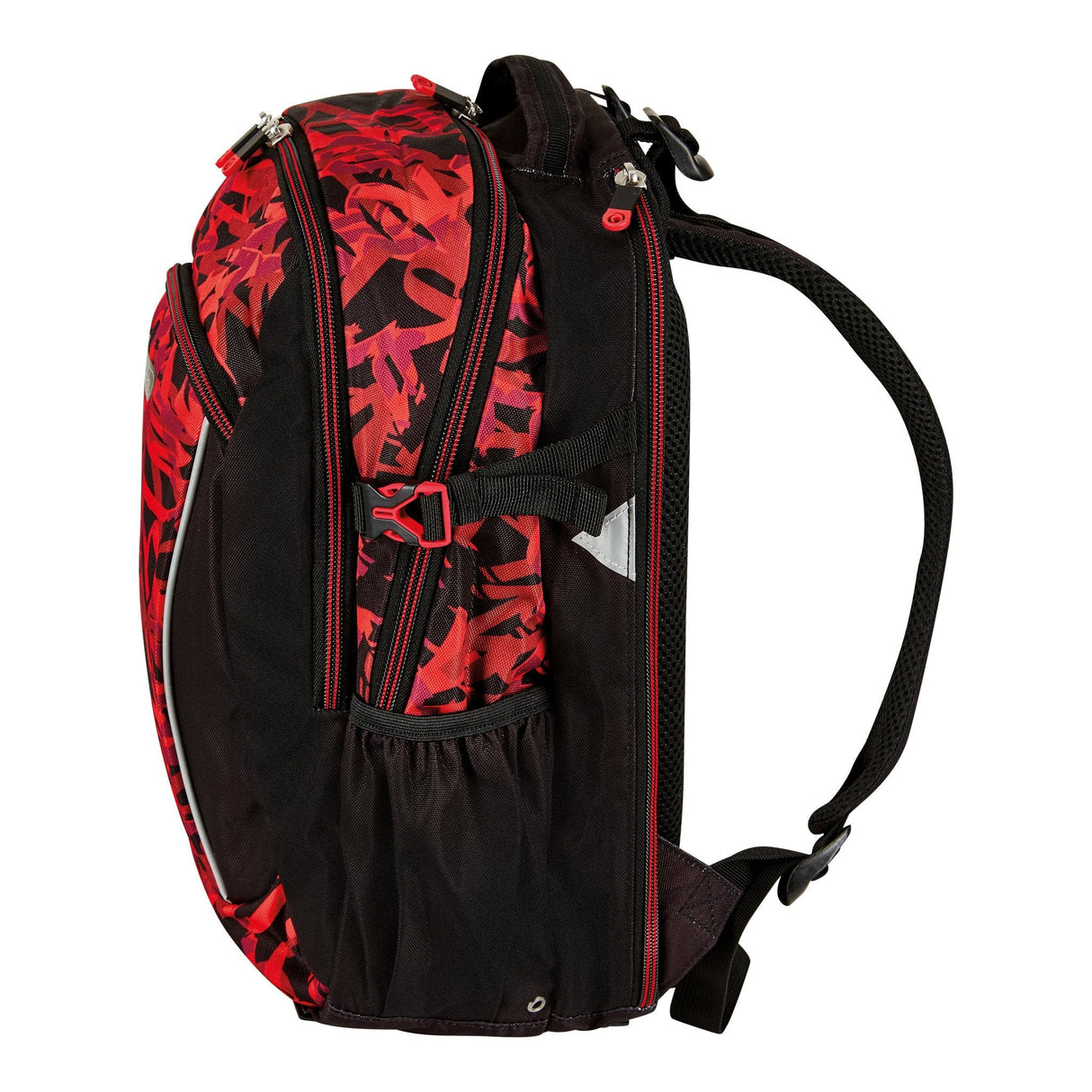 Herlitz Ultimate Graffiti Mochila Deportiva Negro, Rojo Poliéster