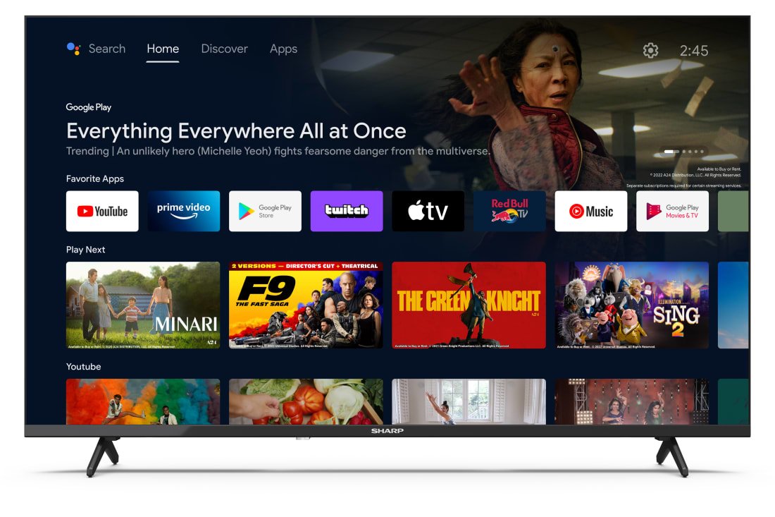 Sharp 40fh2ea 40" (101cm) Full Hd Android Frameless Tv