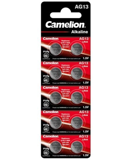 Battery Camelion Alkaline Ag13 0% Mercury/Hg (10 Pcs.)