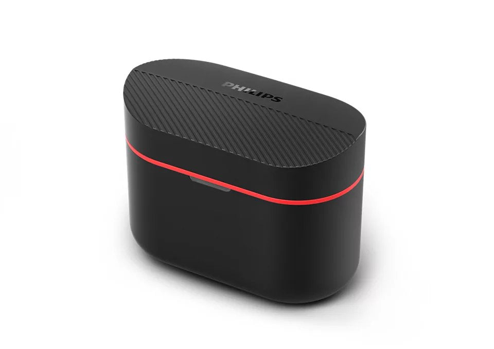 Auriculares Philips Taa5508bk/00 True Wireless Stereo (Tws) Dentro De Oído Llamadas/Música Bluetooth Negro, Rojo