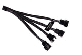 Alphacool Y-Splitter 4-Pin Auf 4x 4-Pin Pwm 15cm - Negro