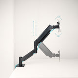 Soporte De Mesa Para Monitor Tooq Db1340tnr-B Giratorio Inclinable Rotatorio Nivelable Hasta 10kg