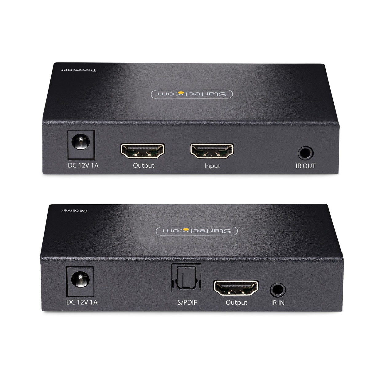 Startech.Com Extensor Hdmi 4k Por Cable Cat5/Cat6 Ethernet - Extensor De Vídeo 4k 60hz Hdr Hasta 70m - Salida De Audio S/Pdif - Juego Kit De Transmisor Y Receptor Hdmi