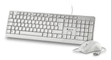 Pack 2en1 (Teclado/Ratón) Ngs Cocoa (Blanco)